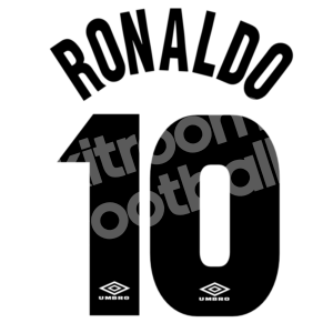 1997-98 Inter Milan Away Name Number Set #9 RONALDO Serie A Repro