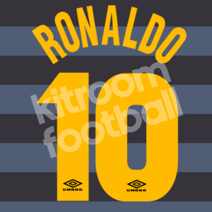 1997-98 Inter Milan Third Name Number Set #9 RONALDO Serie A Repro