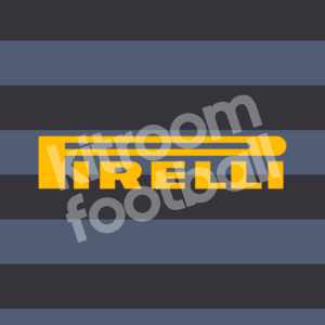 1997-98 Inter Milan PIRELLI Sponsor Patch Flock Yellow Home Repro - Image 1