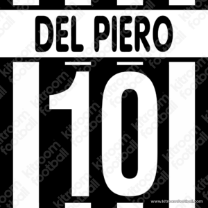 2001-02 Juventus Home Name Set #10 DEL PIERO (Repro)