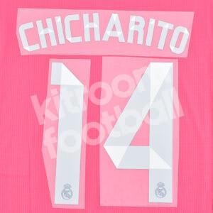 2014-15 Real Madrid Away Name Number Set #14 CHICHARITO Repro