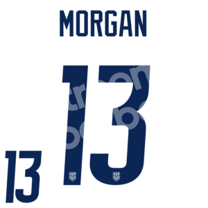 2020-21 USA Womens Home Name Number Set #13 MORGAN Repro