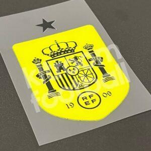 2024-25 Spain National Team Crest Patch Goalkeeper Fluo Yellow Repro - Image 3