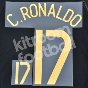 2006 Portugal FIFA World Cup Home & Away Name Set #17 Cristiano RONALDO v2 (Repro) - Image 1