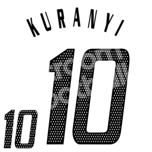 Euro 2004 Germany Home Name Number Set #10 KURANYI Repro