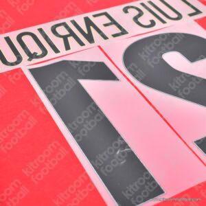 1998-99 Barcelona Home Name Number Set #21 LUIS ENRIQUE Repro - Image 3