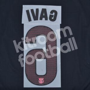 2024-25 Fc Barcelona Away Name Number Set #6 GAVI La Liga Repro - Image 3