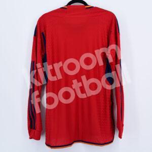 2022-23 Spain Home Shirt Player Issue Heat Ready Long Sleeves (Size L) - Image 3