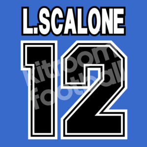 1997-98 Deportivo La Coruña Home Name Number Set #12 Leo SCALONE Repro