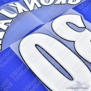 2000-03 Chelsea Home Name Number Set #30 GRONKJAER Flock Premier League Repro - Image 3