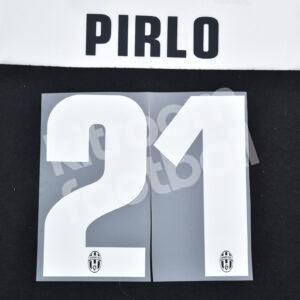 2012-13 Juventus Home Name Number Set #21 PIRLO Repro v2