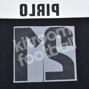 2012-13 Juventus Home Name Number Set #21 PIRLO Repro v2 - Image 3