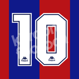 1992-95 Barcelona KAPPA Number Flock #10 (Romario) Repro - Image 1