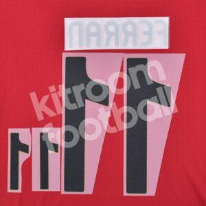 UEFA Euro 2024 Spain Home Name Number Set #11 FERRAN Repro - Image 3