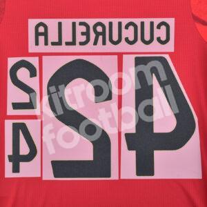 UEFA Euro 2024 Spain Home Name Number Set #24 CUCURELLA Repro - Image 3