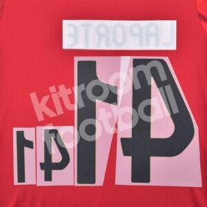 UEFA Euro 2024 Spain Home Name Number Set #14 LAPORTE Repro - Image 3