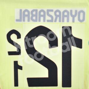 UEFA Euro 2024 Spain Away Name Number Set #21 OYARZABAL Repro - Image 3