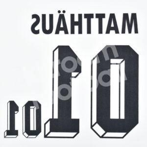 World Cup 1994 Germany Name Number Set #10 MATTHAUS Home Repro - Image 3