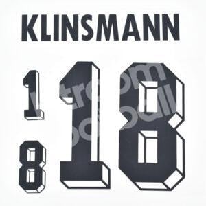 World Cup 1994 Germany Name Number Set #18 KLISMANN Home Repro