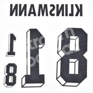 World Cup 1994 Germany Name Number Set #18 KLISMANN Home Repro - Image 3