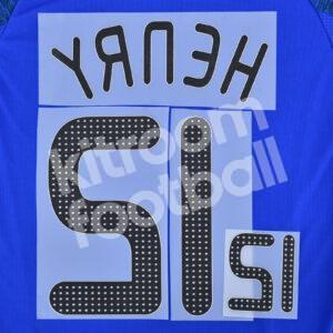 UEFA Euro 2008 France Home Name Number Set #12 HENRY Repro - Image 3