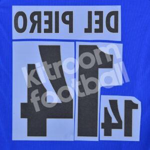 EURO 1996 Italy Home Name Set Number #14 DEL PIERO Repro - Image 3