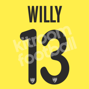 2011-12 Málaga CF Name Number Set #13 WILLY Caballero Repro