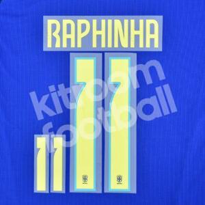 Copa America 2024 Brazil Away Name Number Set #11 RAPHINHA Repro
