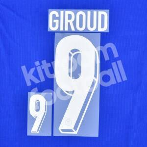 UEFA Euro 2024 France Home Name Number Set #9 GIROUD Repro
