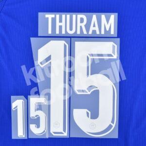 UEFA Euro 2024 France Home Name Number Set #15 THURAM Repro