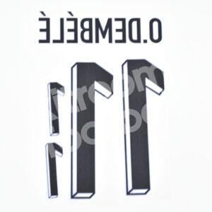 UEFA Euro 2024 France Away Name Number Set #11 Ousmane DEMBELE Repro - Image 3