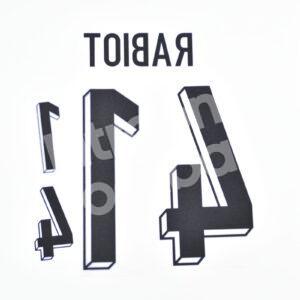 UEFA Euro 2024 France Away Name Number Set #14 RABIOT Repro - Image 3