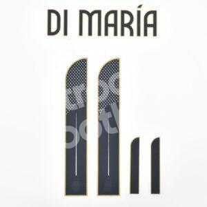 Copa America 2024 Argentina Home Name Number Set #11 DI MARIA Repro