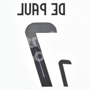 Copa America 2024 Argentina Home Name Number Set #7 DE PAUL Repro - Image 3