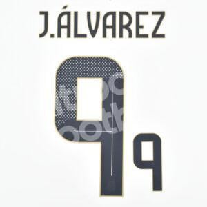 Copa America 2024 Argentina Home Name Number Set # Julian ALVAREZ Repro