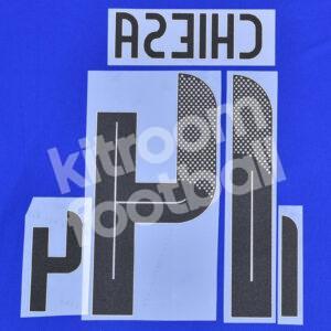 UEFA Euro 2024 Italy Home Name Number Set #14 CHIESA Repro - Image 3