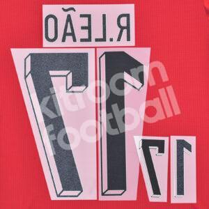 UEFA Euro 2024 Portugal Home Name Number Set #17 Rafa LEAO Repro - Image 3