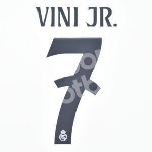 2024-25 Real Madrid Home Name Number Set #7 VINIcius Junior Champions Repro