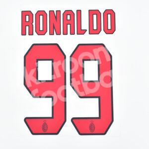 2006-07 AC Milan Serie A Away Name Set #99 RONALDO (Repro)