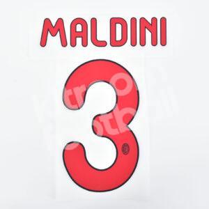 2011-12 AC Milan Away Name Number Set #3 MALDINI Repro