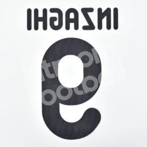 2011-12 AC Milan Away Name Number Set #9 INZAGHI Repro - Image 3