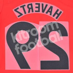 2023-25 Arsenal White Name Number Set #29 HAVERTZ Premier League Repro - Image 3