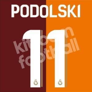 2015-16 Galatasaray Home Name Set #11 PODOLSKI (Repro)