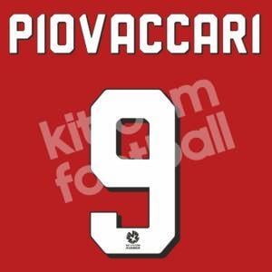 2015-16 Western Sydney Wanderers Home Name Number Set #9 PIOVACCARI Repro