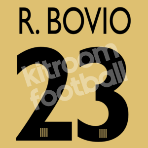2005-06 Malaga CF Away Name Number Set #23 Ricardo BOVIO Repro - Image 1