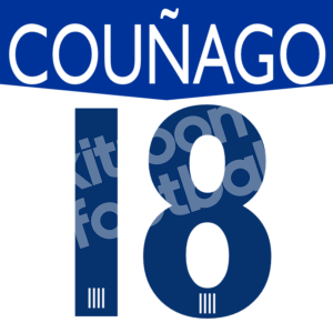 2005-06 Malaga CF Home Name Number Set #18 COUÑAGO Repro