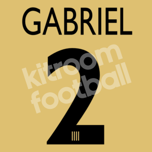 2005-06 Malaga CF Away Name Number Set #2 GABRIEL Repro