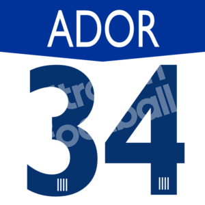 2005-06 Malaga CF Home Name Number Set #34 ADOR Repro