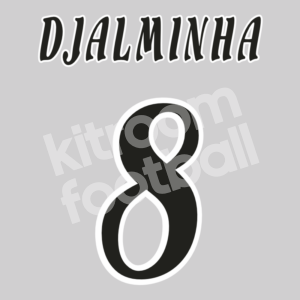 2001-02 Deportivo La Coruña Third Name Number Set #8 DJALMINHA Champions Repro