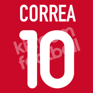 2001-02 Atletico Madrid Away Name Set #10 CORREA (Repro)